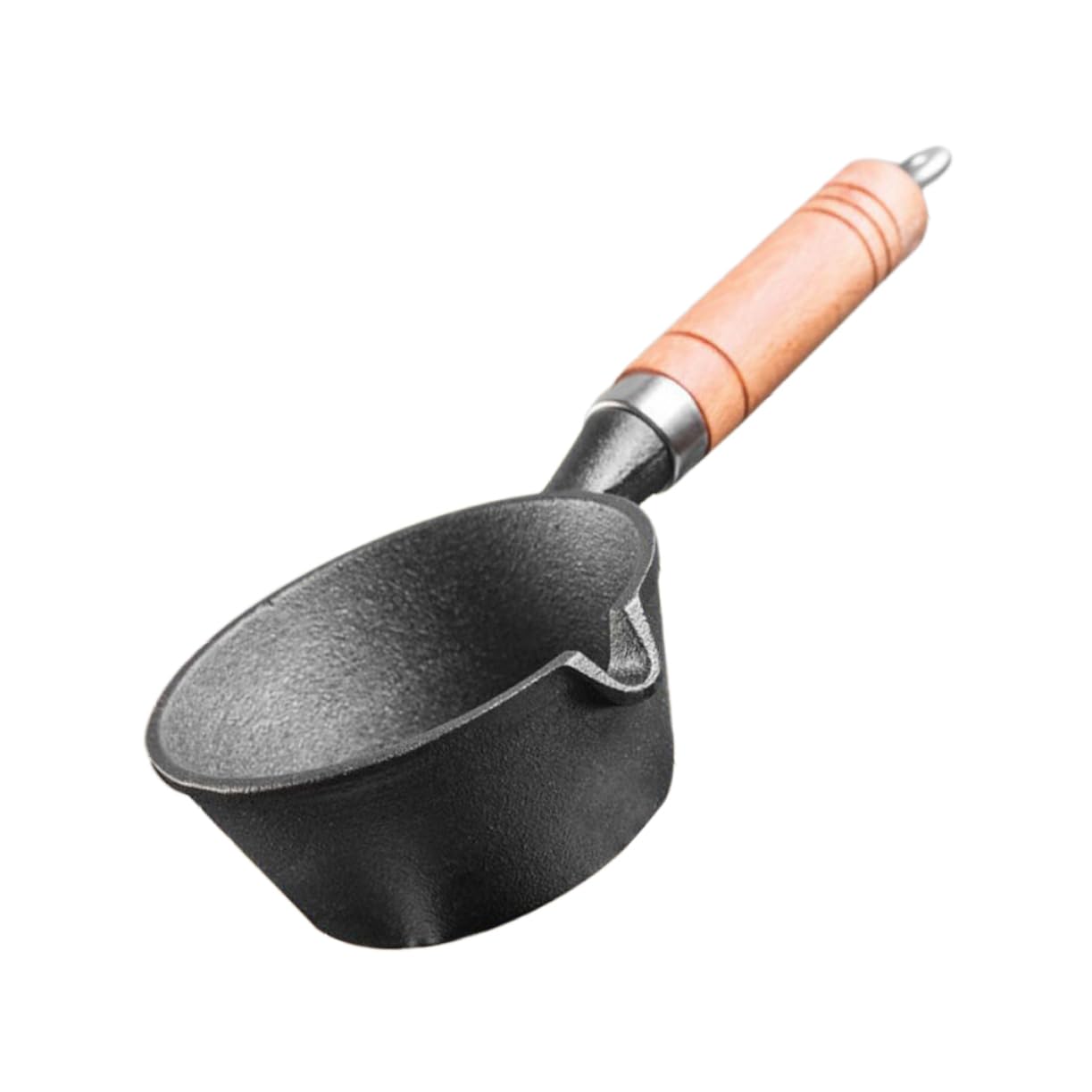OKUMEYR Cooking Pan Burning Oil Pot Home Mini Pan Cast Iron Ideal for Butter Cheese Candy Cooking Tool