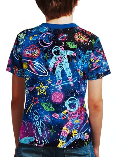 Image of Frogwill Boys Girls Shirts 3D Graphic T-Shirt Neon Clothes Short Sleeve Animal Print Tee 5-13 Years