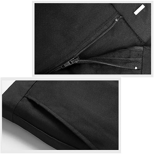 Men’s Dress Pants Classic Straight Fit Flat Front Lightweight Comfort Work Pants for Men 5