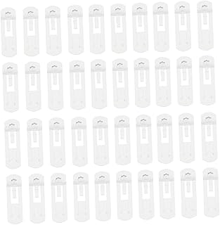 ORFOFE 80pcs Buckle Shelf Support Hitch Cargo Rack Clear Stand Clear Shelf Plastic Shelf Pin Book Cabinet Shelf Supports Baffle Support Clamps Adhesive Shelf Support Shelving Brackets