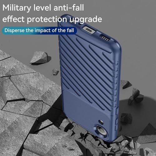 Image of amazon basics Basic Case for Samsung Galaxy A03 Core 4G (Carbon Fiber Blue)