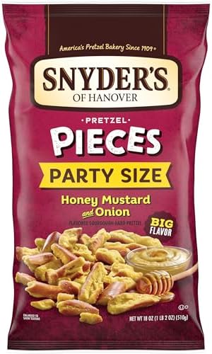 Snyder's of Hanover Honey Mustard & Onion Flavored Pretzel Pieces, 18 Oz