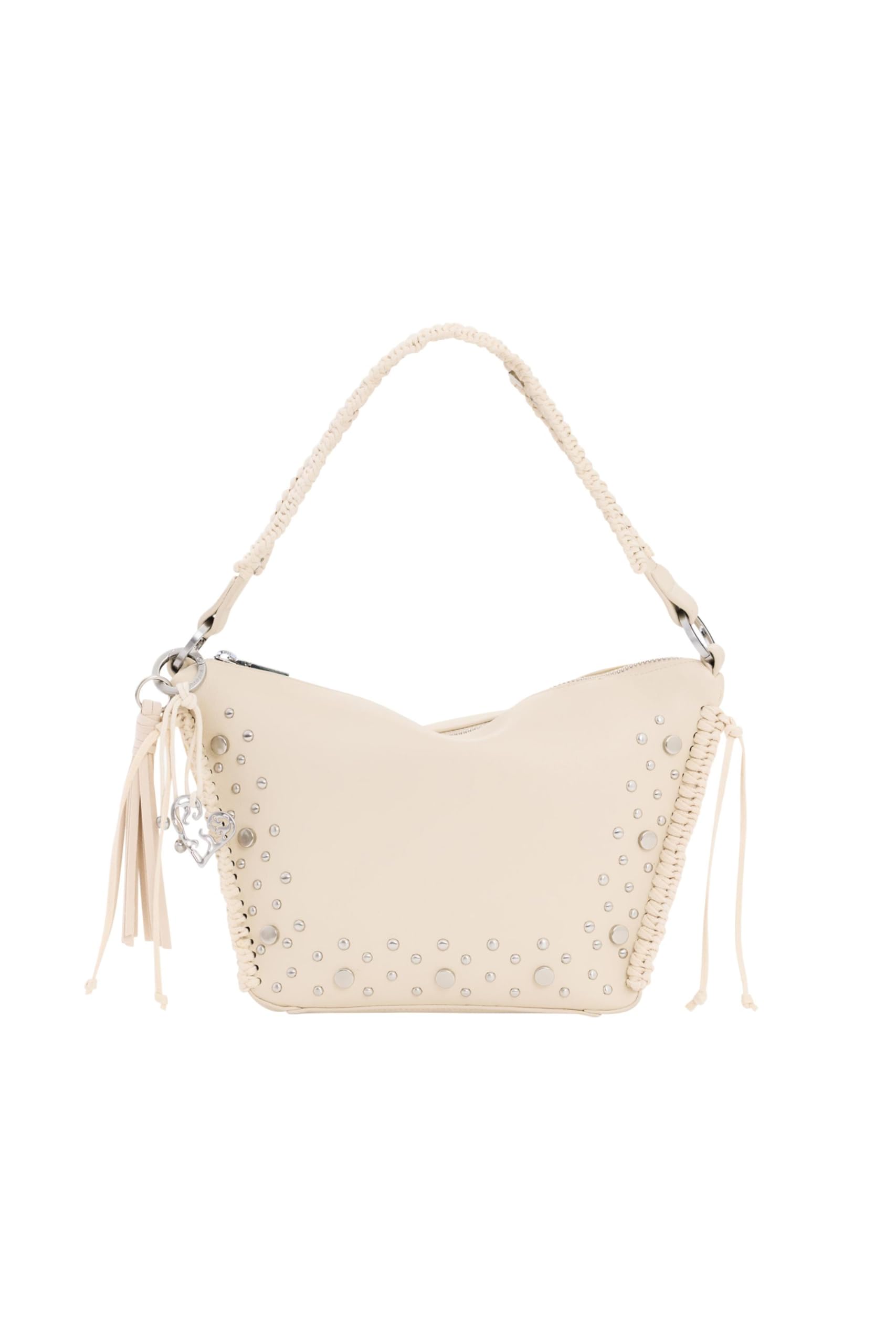 Desigual bolso bandolera bolso de hombro Gallium Munich Across Body Bag Beige Crude crema