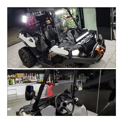 Espejos retrovisores universales para moto y ATV, mejora tu visibilidad todoterreno en RZR XP1000 4
