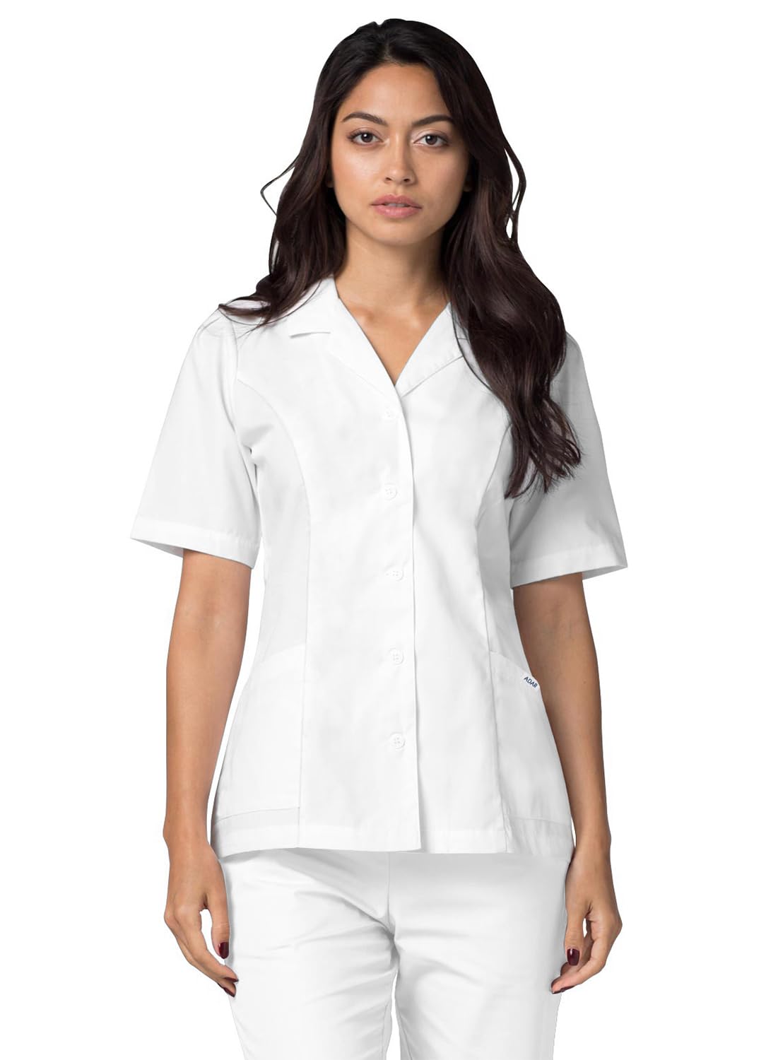 Adar Universal Scrubs for Women - Lapel Collar Scrub Top