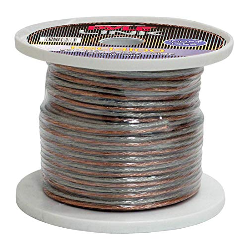 Pyle 100ft 14 Gauge Speaker Wire - Copper Cable in Spool for Connecting Audio Stereo to Amplifier, Surround Sound System, TV Home Theater and Car Stereo - Pyle PSC14100