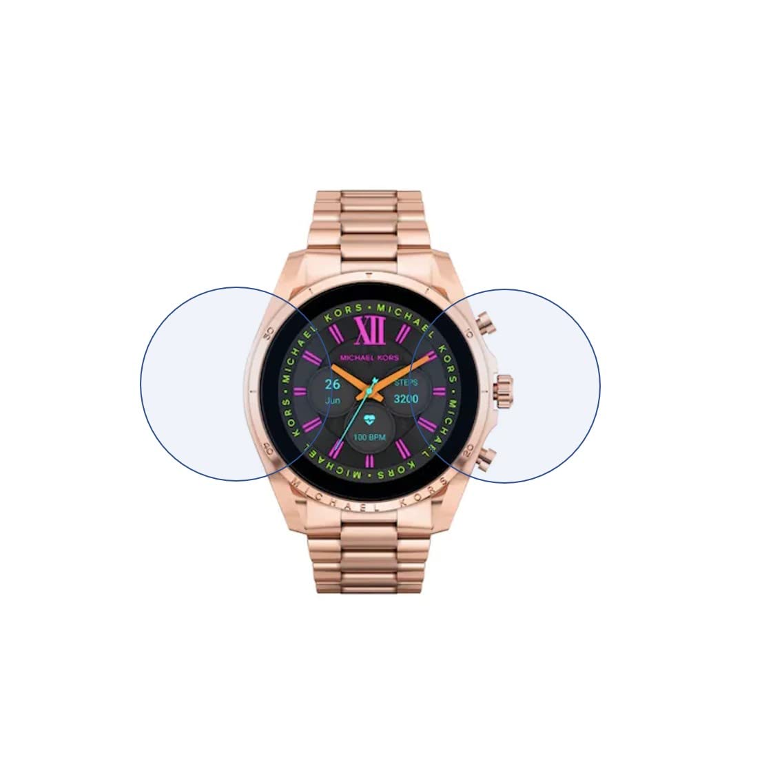 DVTECH� (Pack of 02 Protective Ultra Clear Unbreakable Smartwatch Screen Protector for Michael Kors Gen 6 Bradshaw (Not a Tempered glass) (B09VC9LLRG) Amazon Price History, Amazon Price Tracker