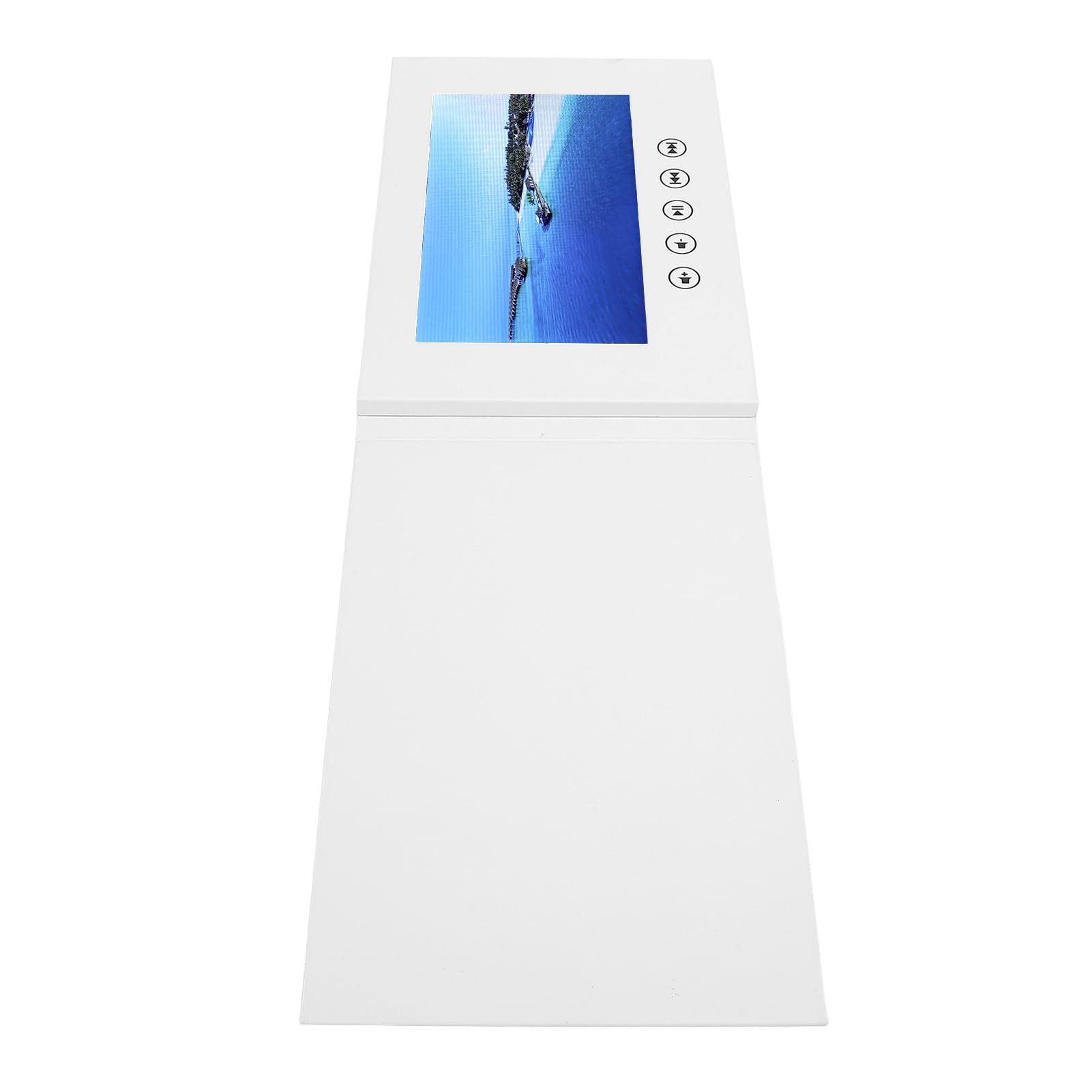 Tbest Biglietto D'auguri Video con Schermo a Colori LCD, Memoria da 128 MB, Altoparlante Integrato, Brochure Elettronica per Eventi e Aziende (10 pollici)