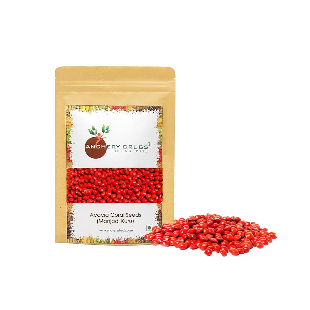 Manjadikuru Seeds | Manjaadi Ratti Lal Chirmi Red Sandalwood Seeds | Adenanthera Pavonina | Natural Seeds for Pooja, Craft & Traditional Use (50g)-image-36