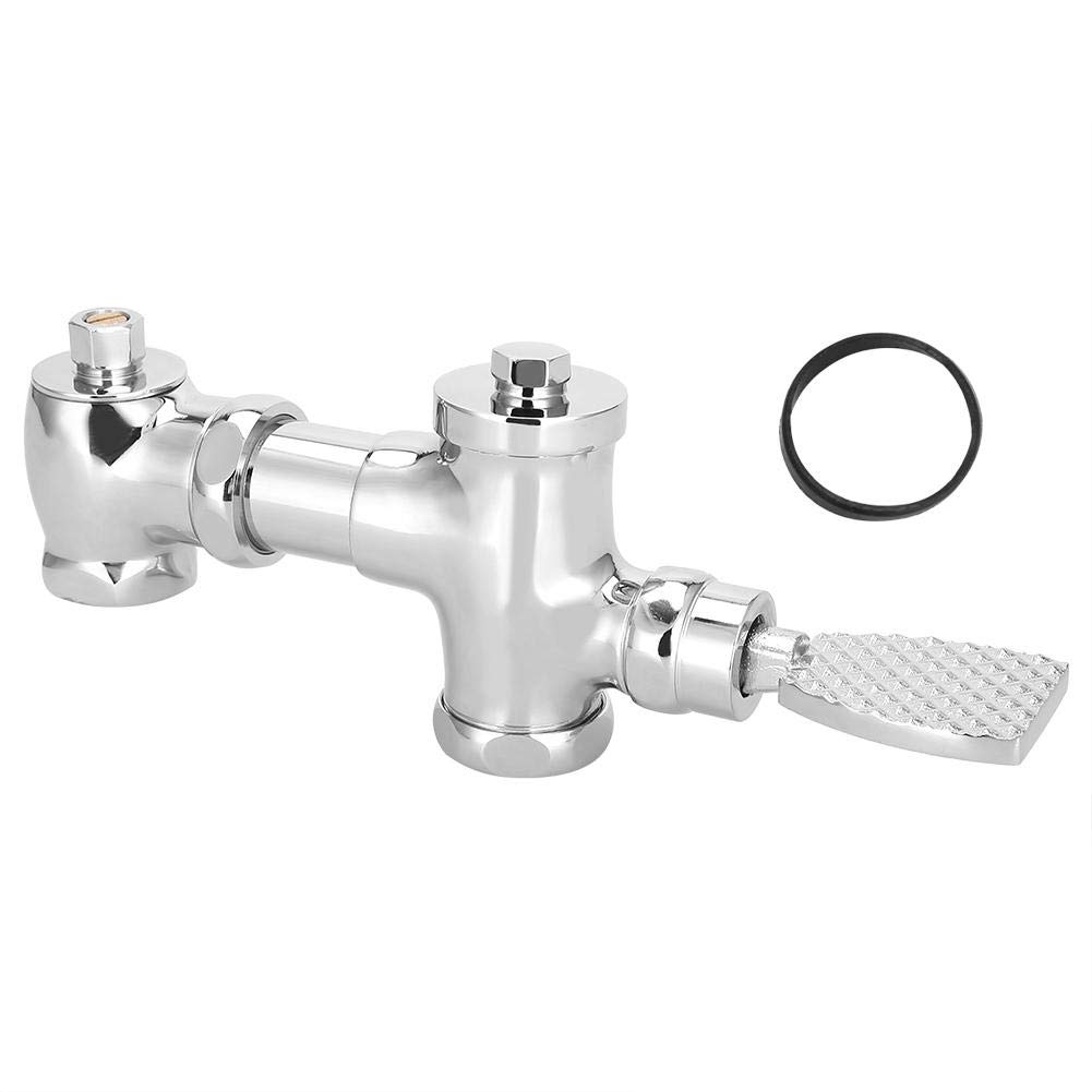 Buy Brass Urinal Flush Valve, Foot Pressing Type Pedal Urinal Flush Valve Retractable Flushing