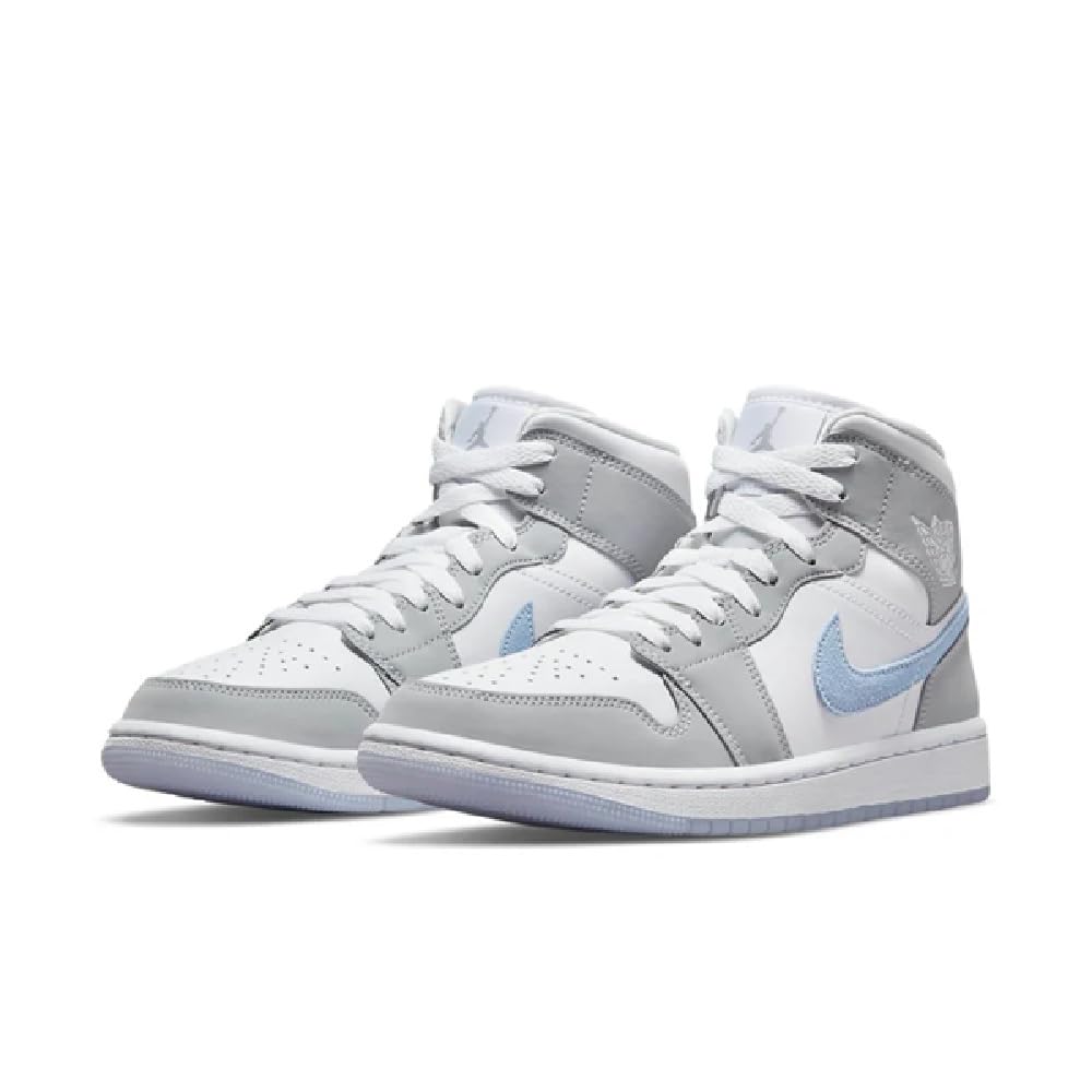 NIKE Scarpe da Basket da Uomo, Grigio particellare, Grigio Neutro, Bianco, Grigio College, 38 EU