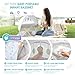 My Play Baby Portable Infant Bassinet, Indoor Outdoor UPF 50+ Canopy, Mesh Sides, 29x14 Inches, Foldable Travel Playard with Toys, Padded Base, Newborn to 15 Pounds