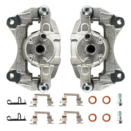 Image of KAX Disc Brake Caliper Assembly Fit for Jeep Patriot 2007-2017, Compass 2007-2017, Dodge Avenger 2008-2014, Caliber 2007-2012, Chrysler 200 2011-2014, Sebring 2007-2010, Front Left and Right 2PC