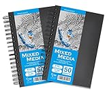 LYTek Mixed Media Sketchbook,Multimedia Sketch Book Hardcover, for Drawing, Sketching and Painting.1
