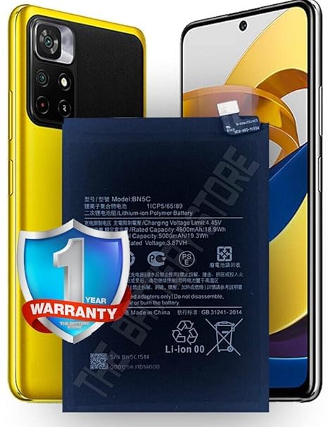 Image of Original BN5C Battery for Xiaomi Poco M4 Pro Battery with 1 Year Warranty ****(G00203)
