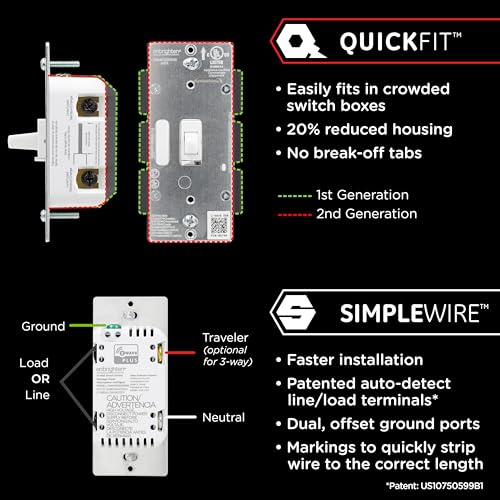 Enbrighten 59338 Z-Wave Plus Smart Switch thumb #1