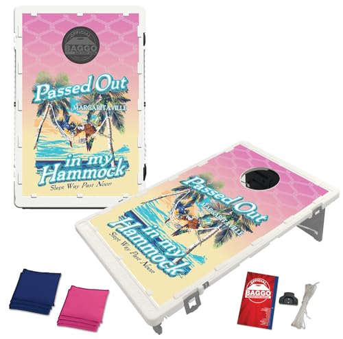 Margaritaville Passed Out 2x3 Bean Bag Toss Portable Cornhole Game