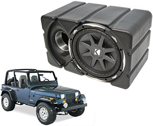 Compatible with Jeep Wrangler Yj Tj Vehicle Loaded Cvx10 Powered Kicker Subwoofer Box