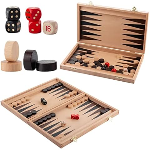 Master of Chess Classic Backgammon Juego de Mesa de Madera Cover