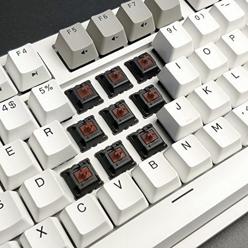Image of DURGOD Taurus K320 TKL Mechanical Gaming Keyboard - 87 Keys - Double Shot PBT - NKRO - USB Type C (Cherry Brown, White)
