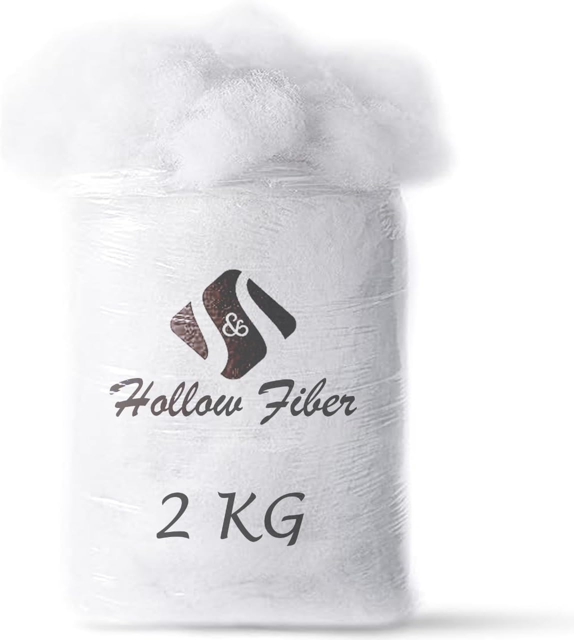 100% A-Grade Hollowfibre White Stuffing/Filling For Toys Sofas Reliable padding - Pillows Craft Cushion Filling Cushions, teddy Bear, Pet Beds - Soft Hollow Fibre (2 KG)