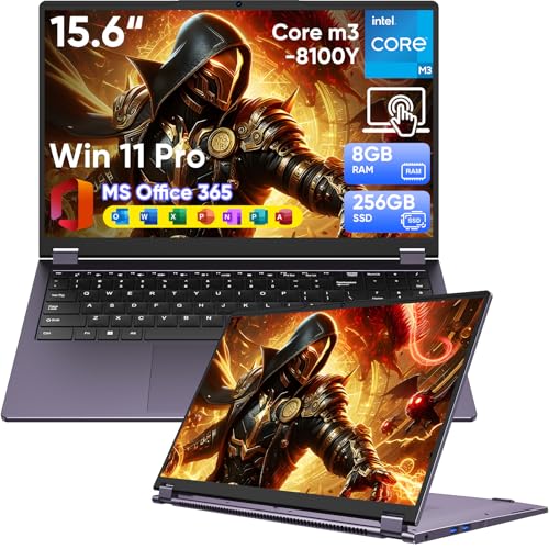 Laptop 2 en 1 15.6" Windows 11 Pro RAM 8GB SSD 256GB miniatura 1