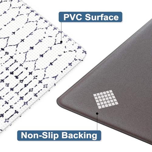 Sungea Geometric Cushioned Kitchen Floor Mats,Anti Fatigue Kitchen Mat For Floor Non-Slip Rubber Kitchen Runner Rug thumb #3