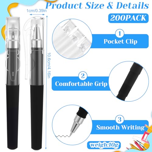 Pack de 200 bolígrafos gel mini 0.5mm Sayglossy miniatura 3