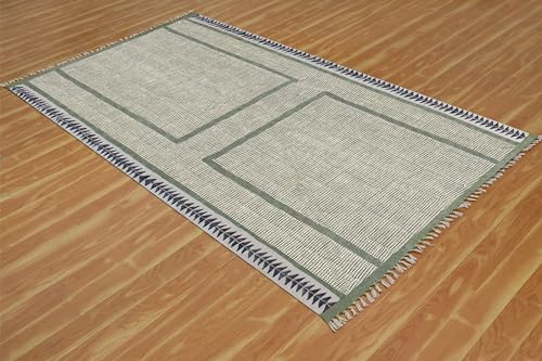 Tapis lavable en coton style bohème pour cuisine et escalier