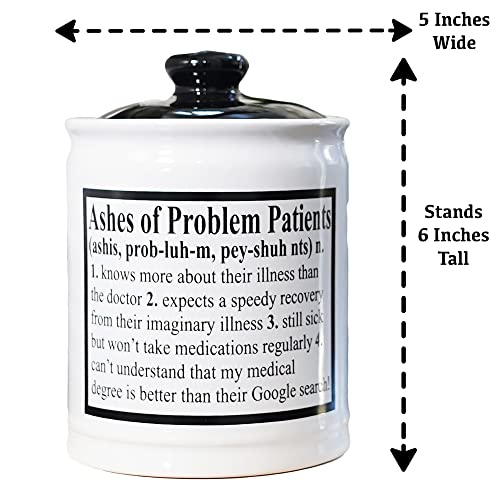 Nurse Doctor Gifts Ashes Of Problem Patients Ceramic Piggy Bank, Candy Jar Gift Idea For Nurses, Doctors, Dentists, Hygienists #TOP3