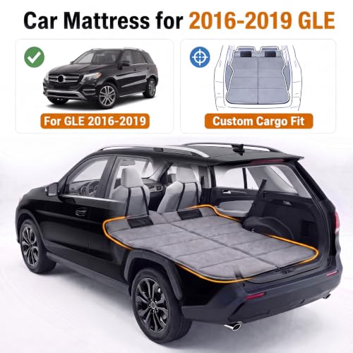 Image of Car Mattress for GLE 2016-2019, Upgraded Non-Inflatable Thickened Foam SUV Car Camping Mattress, Foldable Trunk Sleeping Pad Car Bed Mattress for Road Trips Camping Travel