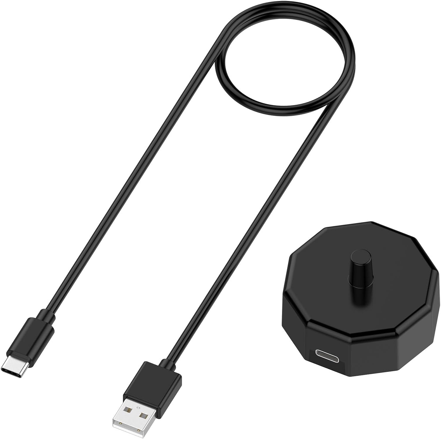 Charging Dock Compatible with Aquasonic Black Series/Vibe Series/Duo Toothbrush, Magnetic Charger Base with 1M USB Cable (White)