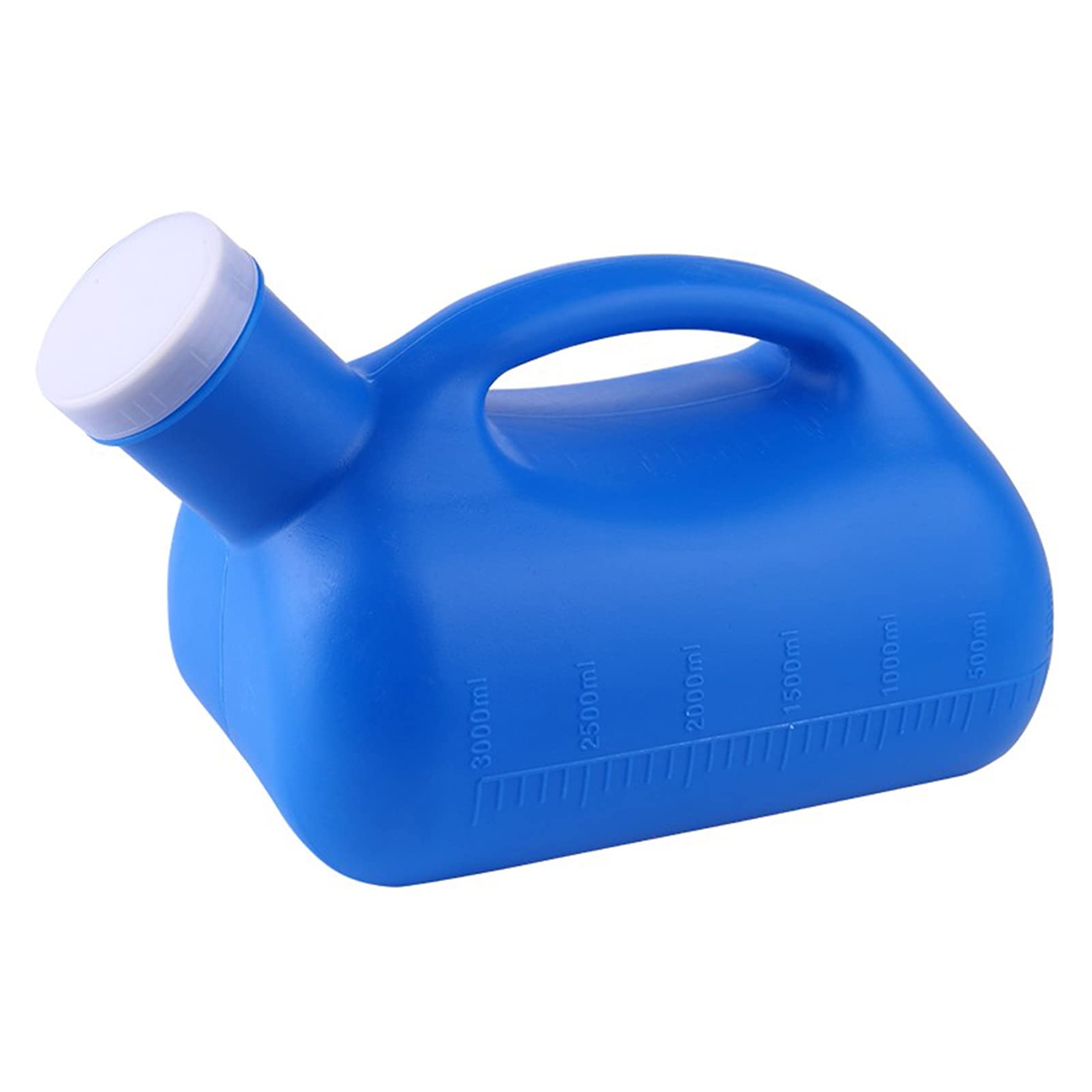 YNGJUENCP 3000ML Large Male Urinal -Large Capacity,with Cover,Reusable,Portable Mens Potty Pee Bottle Collector Travel Toilet (Blue)
