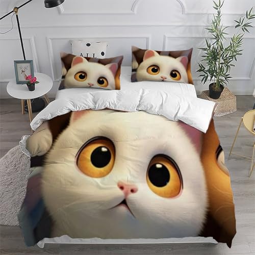 Housse de couette 260x220 animaux lit enfant microfibre fermeture éclair - 6