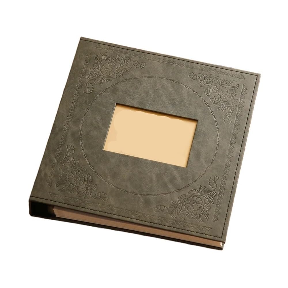 800 Pictures Pockets 5 Inch Photo Album Interstitial Photos Book Case Memory Leather Covers Family(A 5inch)