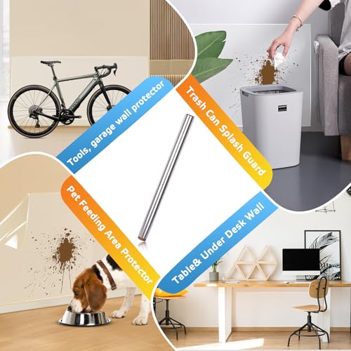 KXVXXV Klar Elektrostatische Wandschutzfolie 40 × 200 cm, Wandschutz Klebefolie Transparent, Spritzschutz Wand Schutzfolie für Wände, Küche, Möbel, Büro, Schule
