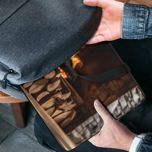 Housse ordinateur 15 pouces imperméable pochette pc portable bois