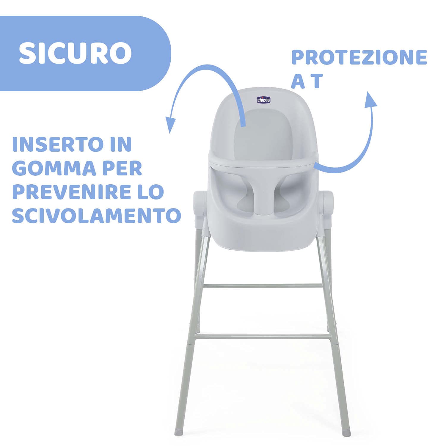 Chicco Bubble Nest Vaschetta Doccia, Cool Grey, Grigio (Cool Grey), 1 Unità (Confezione da 1)