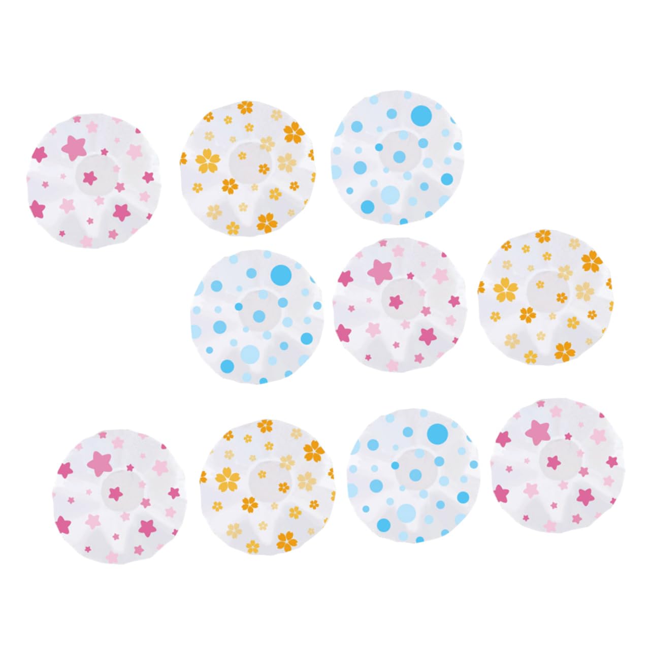 FRCOLOR 30stücke Wasserdichte Duschhauben Für Damen Elastisch Und Wiederverwendbar Für Badezimmer Spa Kochen Und Make-up Zufällige Designs