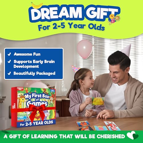 Image of EINSTEIN BOX My First Box of Games Board Game for Kids 2-5 Years Old | 2 Players | Ages 2-5 | Educational