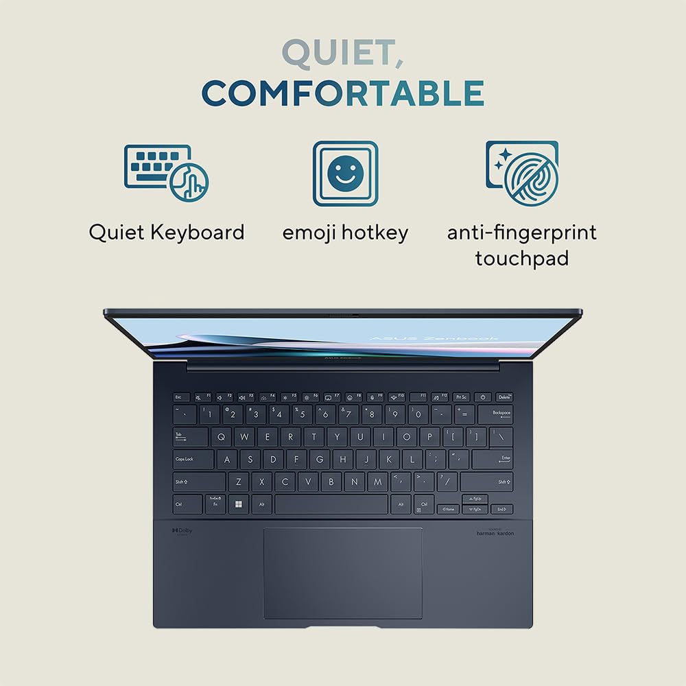 ASUS Zenbook 14 OLED UX3405CA Laptop | Pantalla táctil OLED WUXGA