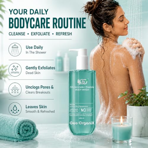 Image of 5X Ceramide + Peptide Hydrating Body Wash, 300 ml, Pack of 3