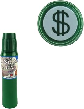 Fast Drying Bright Green Ink Dollar Sign Bingo Dauber Money Color Dabber Marker