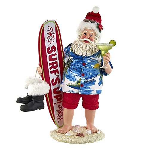 Kurt S. Adler Fabriché Surfbrett und Trinken Weihnachtsmann,...