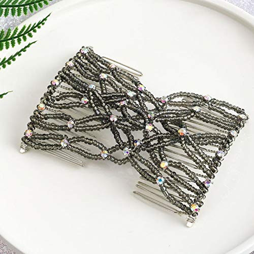 LOVEF Pack de 4 Peines Cristal con Diamantes miniatura 6