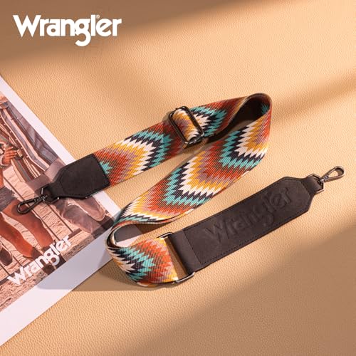 Image of Wrangler Strap Western Purse Straps Replacement Crossbody Handbag Adjustable Aztec Wide Guitar Strap