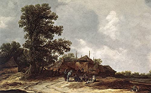 Toile murale de Jan Van Goyen déco nature pour salon chaleureux