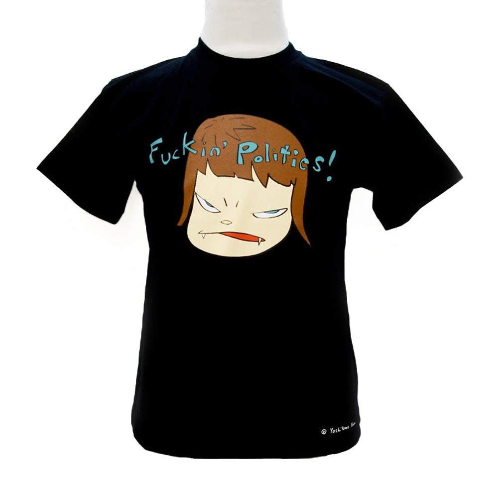 Amazon.co.jp: 奈良美智 Tシャツ [ Fuckin Politics ! ] (M