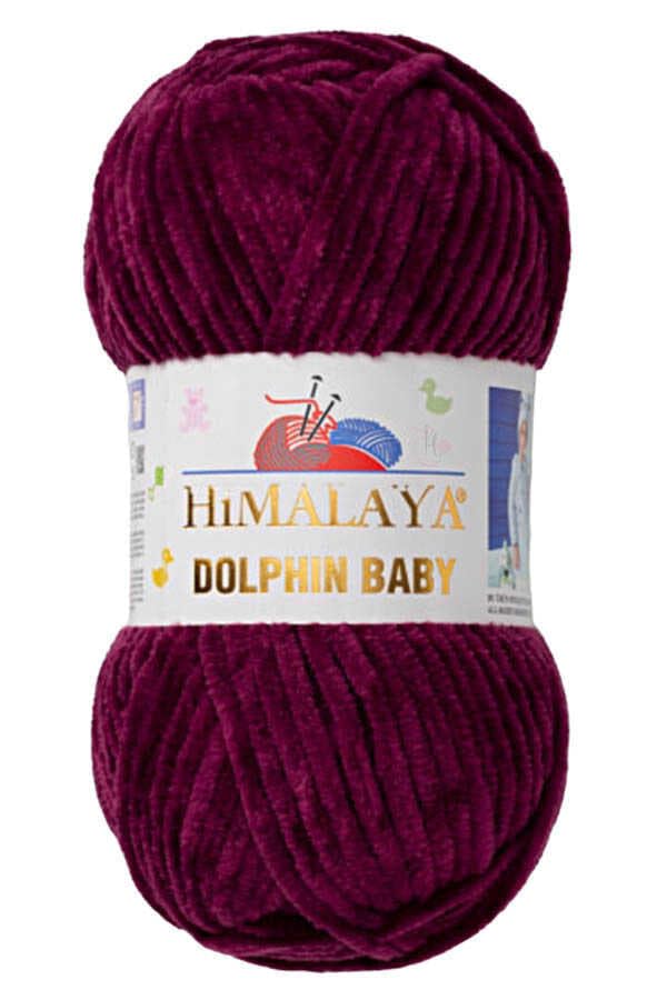 2 Ball/Skein Himalaya Dolphin Baby Yarn Each Skein 100 g 120 m Super Bulky Polyester Blanket Yarn Velvet Yarn Amigurumi Yarn (80339 Dark Berry)