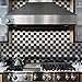 Art3d Stainless Steel Backsplash Peel and Stick for Stove Backsplash, 10-Sheet of 12x12inches, Covering 10 Sq.ft, Brushed Silver